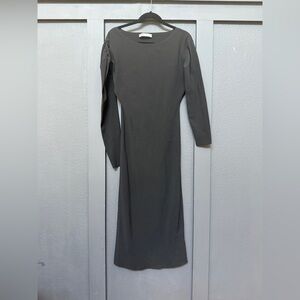 Zara black Cold Shoulder Bodycon Dress